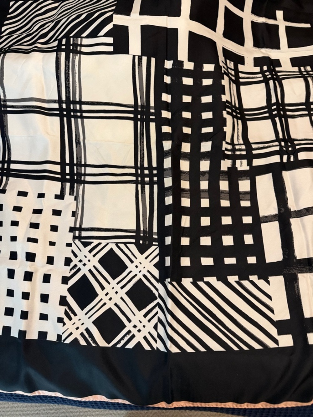 Coach Black and White Graphic scarf